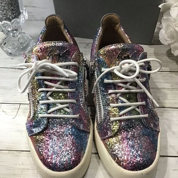 Giuseppe Sequin Sneakers Size 9 - Picture 1 of 8